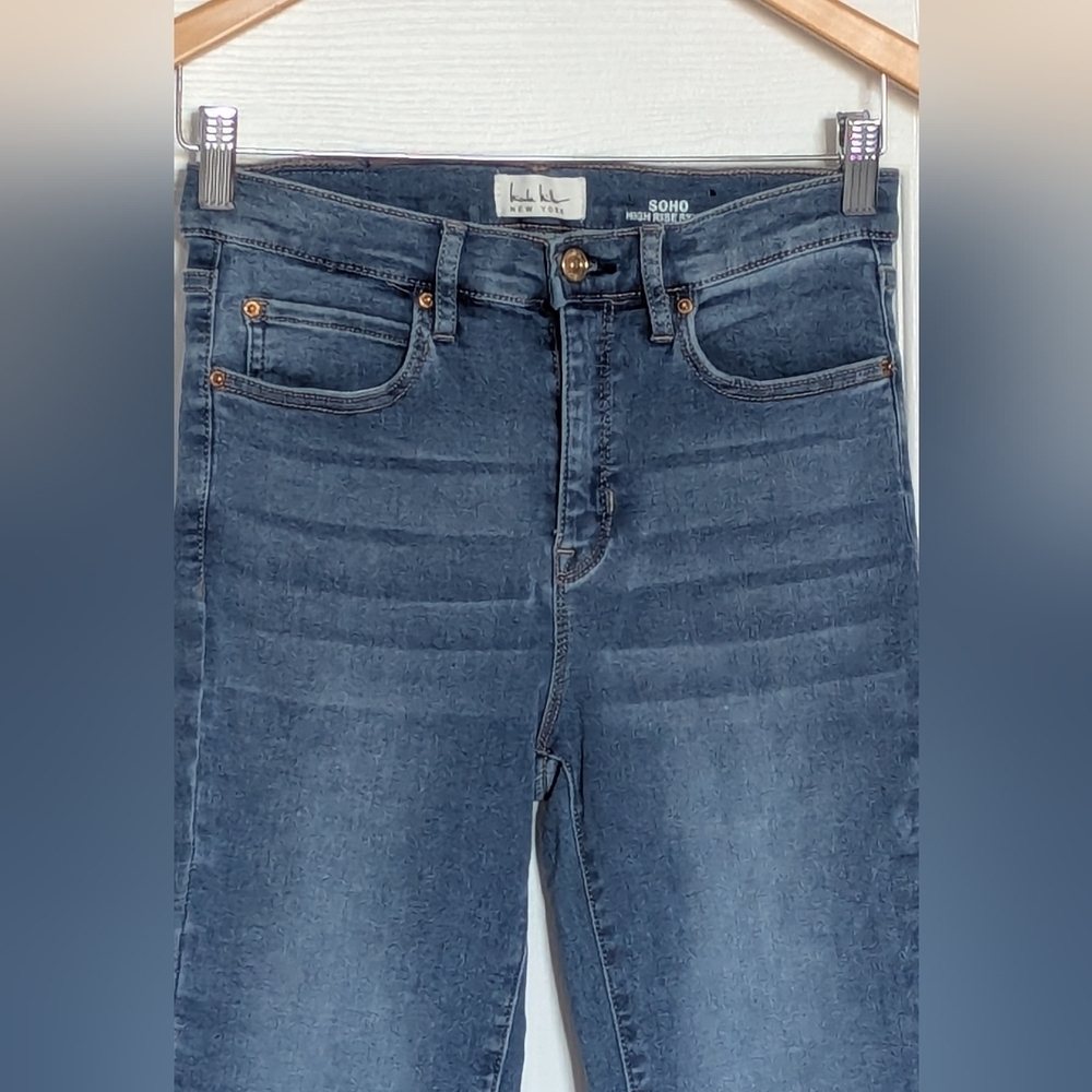 Nicole Miller Women's (Size 6) Soho High Rise Skinny Jeans in Light Blue